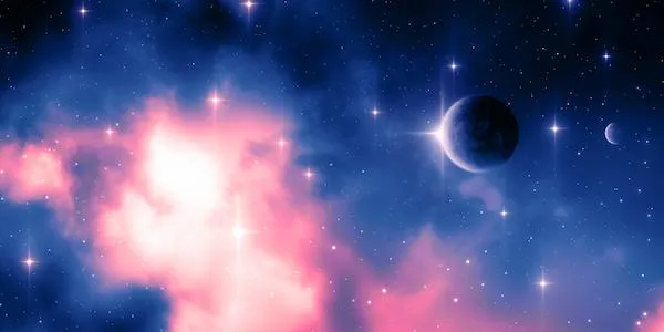 An image of stas and planets